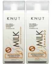 Knut Milk kit Hidratação Profunda tratamento enfraquecidos quimicamente tratados Shampoo 250ml + Condicionador 250ml