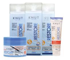 Knut Restore Kit Linha Completa - Reconstrução e Proteção dos Fios Knut Restore Kit Linha Completa - Reconstrução e Proteção dos Fios
