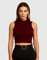 KO 3584 - Regata Feminina Cropped Ribana Sublime KO 3584 - Regata Feminina Cropped Ribana Sublime