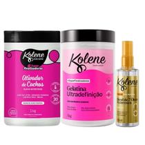 Kolene Ativador de Cachos Óleos Nutritivos + Gelatina Ultradefinição + Óleo Nutritivo Blend de 7 Óleos Kolene Ativador de Cachos Óleos Nutritivos + Gelatina Ultradefinição + Óleo Nutritivo Blend de 7 Óleos