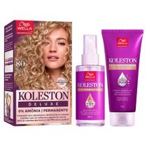 Koleston Poderoso Kit Coloração Deluxe Louro 8.0 + Tratamento + Óleo Capilar Koleston Poderoso Kit Coloração Deluxe Louro 8.0 + Tratamento + Óleo Capilar