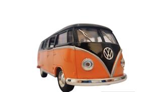 Kombi Preta Miniatura De Ferro De 1962 Volkswagen Van Escala 1:32 - Kinsmart