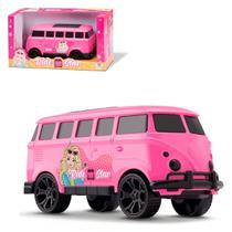 Kombi Rosa Carrinho Perua Ride Star Meninas Infantil