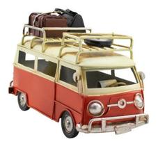 Kombi Vermelho Com Bagagens Estilo Retrô Vintage - Skin Zabom