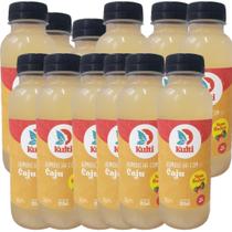 Kombucha com Cajú (caixa 12) gaseificado Vegano 355mL Kulti