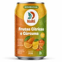 Kombucha FRUTAS CÍTRICAS E CÚRCUMA caixa 12 Latas 269mL Kulti