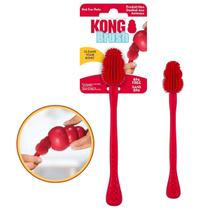 KONG BRUSH Escova de Limpeza para Brinquedos Recheáveis Vermelha KONG BRUSH Escova de Limpeza para Brinquedos Recheáveis Vermelha