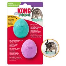 Kong Eggs Infused Catnip Brinquedo Ovos com Catnip para Gatos 2 unidades