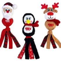 KONG Holiday Wubba Large - Brinquedo Interativo Temático de Natal