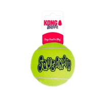 Kong SqueakAir Balls - Bola de Tênis para Cachorro com Apito - Tamanho: GRANDE