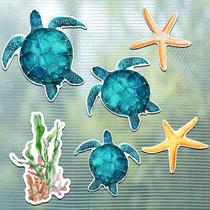 Konohan Conjunto de 12 Ímãs para Porta Tela com Tartarugas Marinhas