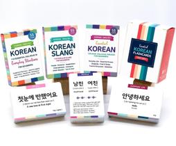 Korean Flashcards Stellarsol, pacote com 3 pacotes de presentes com áudios MP3 Korean Flashcards Stellarsol, pacote com 3 pacotes de presentes com áudios MP3
