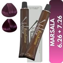 Kostume Kolor 1x 7.26 + 1x 6.26 Coloração Tinta para cabelo 60ml