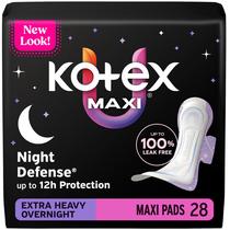 Kotex Toalhas Higiênicas Noturnas com Abas Extra Intensas 28 unidades Kotex Toalhas Higiênicas Noturnas com Abas Extra Intensas 28 unidades