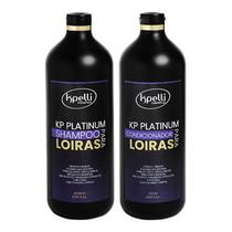 KP PLATINUM- Kit matizador para loiros e grisalhos 1L. Tratamento Profissional