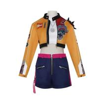 Kpop rumi cosplay traje peruca feminino meninas halloween carnaval comic-con festa role play outfits