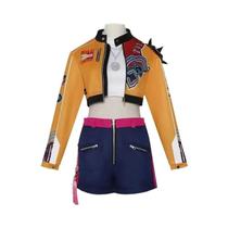 Kpop rumi cosplay traje peruca feminino meninas halloween carnaval comic-con festa role play outfits