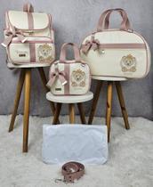 KR RK Bolsas PERSONALIZADOS Kit Maternidade Mala, Frasqueira e Mochila KR RK Bolsas PERSONALIZADOS Kit Maternidade Mala, Frasqueira e Mochila