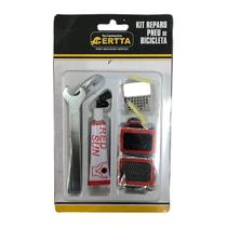 KRB-01 - KIT DE REPAROS REMENDO PARA PNEU DE BICICLETA 12 peças - Ótima qualidade, excelente preço