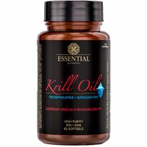 Krill Oil Ômega-3 + Astaxantina - 60 Capsulas - Essential Nutrition