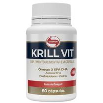 Krill Vit Vitafor 60 Cápsulas Óleo de Krill com EPA, DHA, Astaxantina e Colina Selo IKOS, Livre de Metais Pesados Krill Vit Vitafor 60 Cápsulas Óleo de Krill com EPA, DHA, Astaxantina e Colina Selo IKOS, Livre de Metais Pesados