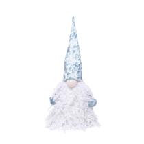 Kringle Folhas Azul e Branco Grande Natal - 1 Unidade - Cromus -