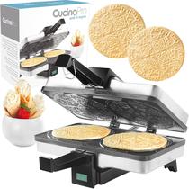 Krumkake Baker CucinaPro - Antiaderente 750W - 5 Polegadas