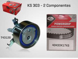 Ks303 kit correia dentada tensionador cobalt celta corsa classic corsa meriva montana prisma - GATES