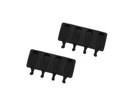 Kt 2 Formas em Silicone Mini Picolé 4 cavidades Antiaderente