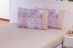 Kt 2 Fronha Estampado De Tale Caqui 90x50 100%algodao 180fioS Kt 2 Fronha Estampado De Tale Caqui 90x50 100%algodao 180fioS