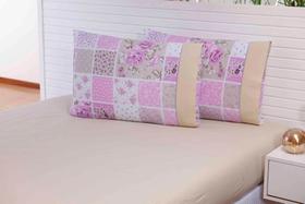 Kt 6 Fronha Estampado De Tale Caqui 90x50 100%algodao 180fioS