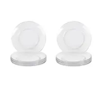 Kt c/12 Prato Duralex Astral Sobremesa Vidro Transparente