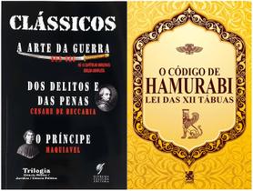 Kt clássicos - o código de hamurabi, arte da guerra, dos delitos e das penas e o príncipe - 4 títulos