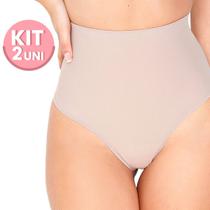 Kt com 2 Cintas Modela Abdomen Curvas Fio Dental Algodão Dilady