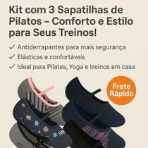KT com 3 Sapatilhas de Pilates Conforto para Seus Treinos KT com 3 Sapatilhas de Pilates Conforto para Seus Treinos