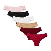 Kt6 Calcinha Fio Duplo Stillus Micro Fibra Feminina Sexy Adulto Tanga Sortido Conforto Poliamida