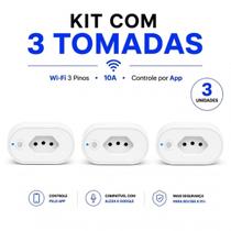 KTI 3 Tomada Smart Wi-Fi 3 Pinos Fácil de Usar