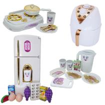 Kti Cozinha Princesa Infantil Geladeira Jantar Fogão 29pç Kti Cozinha Princesa Infantil Geladeira Jantar Fogão 29pç