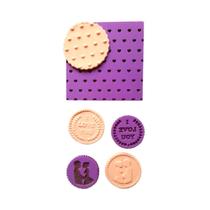 KTX06 Kit Marcador textura pasta americana biscuit confeitaria namorados