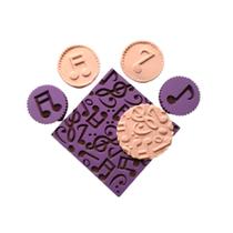 KTX07 Kit Marcador textura pasta americana biscuit confeitaria musical