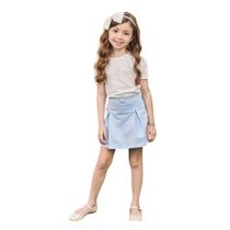 kukie Blusa Cotton Manga Curta Branco kukie Blusa Cotton Manga Curta Branco