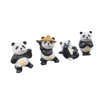 Kung Fu Panda Figuras De Ação De Desenhos Animados 4 Unidades / Conjunto Decoração De Carro