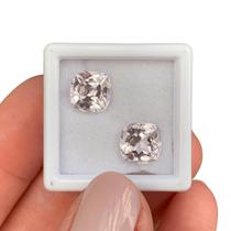 Kunzita Antique Quadrada Par 6,16ct