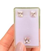 Kunzita Antique Quadrada SET 10,94ct