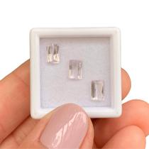 Kunzita Baguete Retangular SET 2,23ct