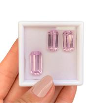 Kunzita Baguete SET 36,93ct