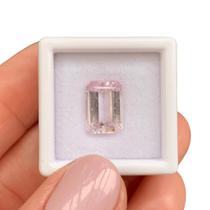 Kunzita Rosa Baguete Retangular 4,20ct