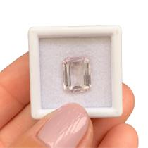 Kunzita Rosa Baguete Retangular 5,05ct Kunzita Rosa Baguete Retangular 5,05ct