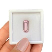 Kunzita Rosa Baguete Retangular 6,81ct