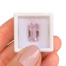 Kunzita Rosa Baguete Retangular 7,87ct